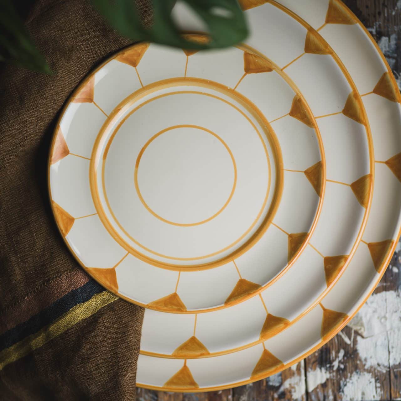 Triangolo Lunchtallrik Giallo 19cm