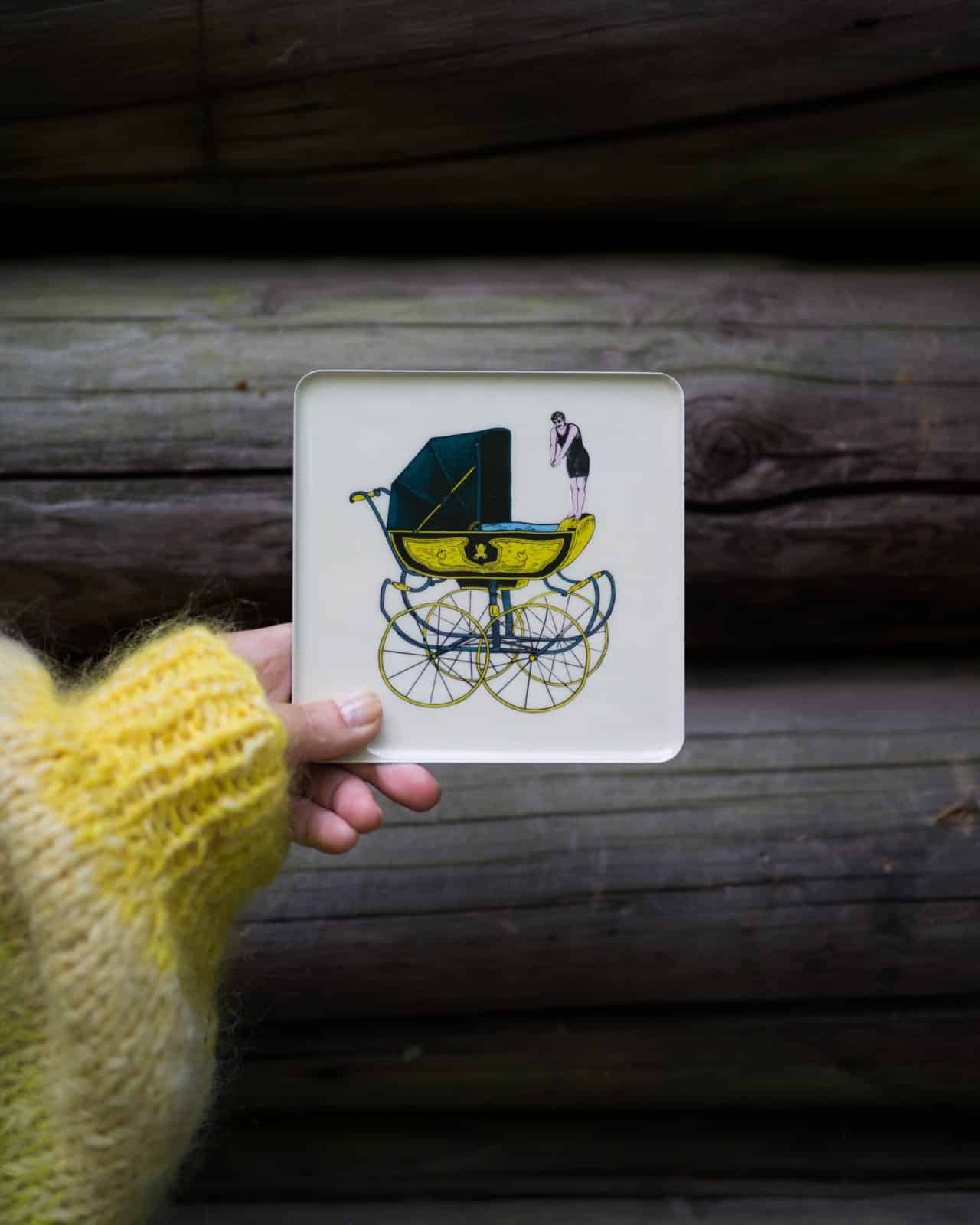 Liten bricka "Land'Eau"