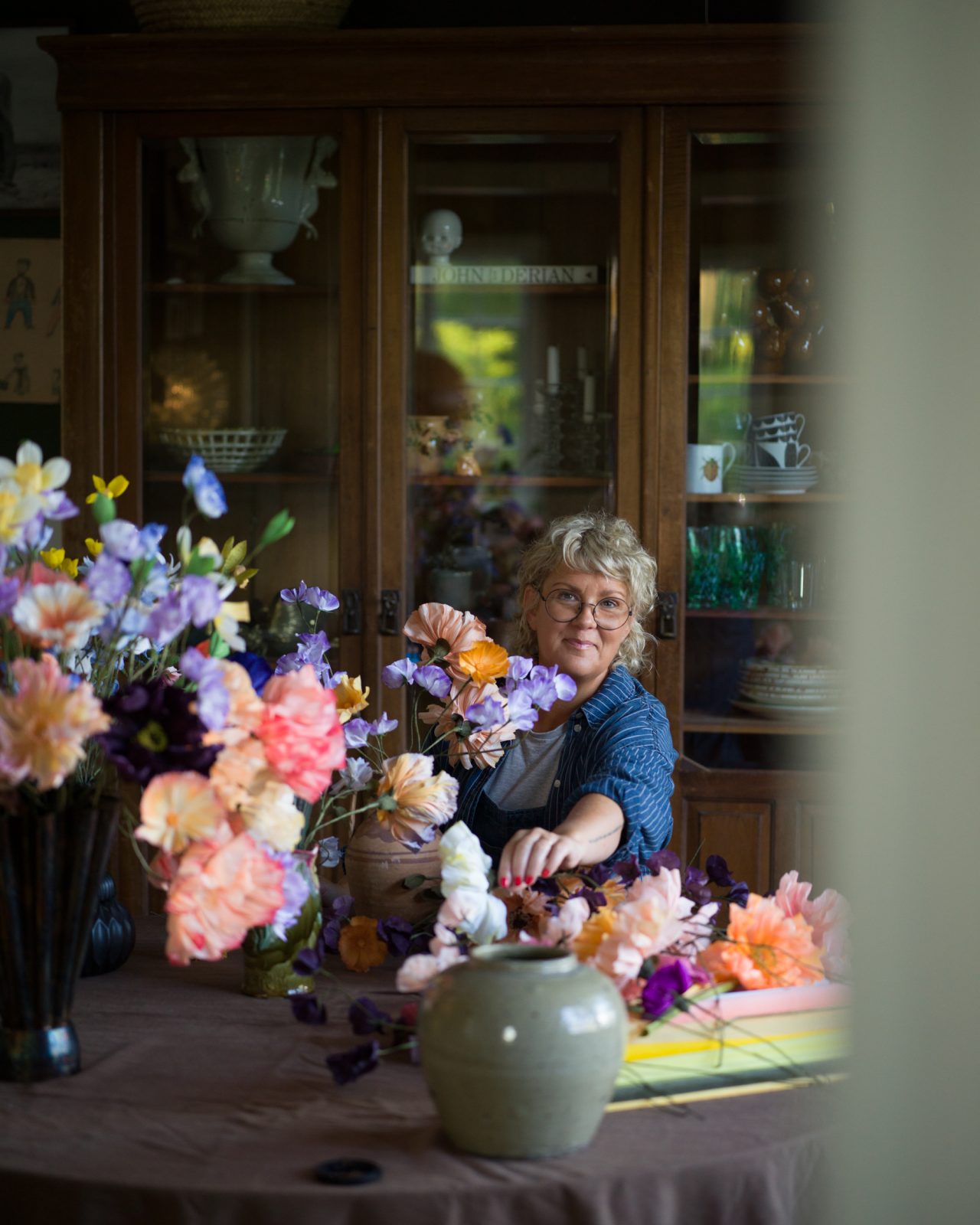 Workshop i Pappersblommor hos Lilla Gungans Glass 24/11