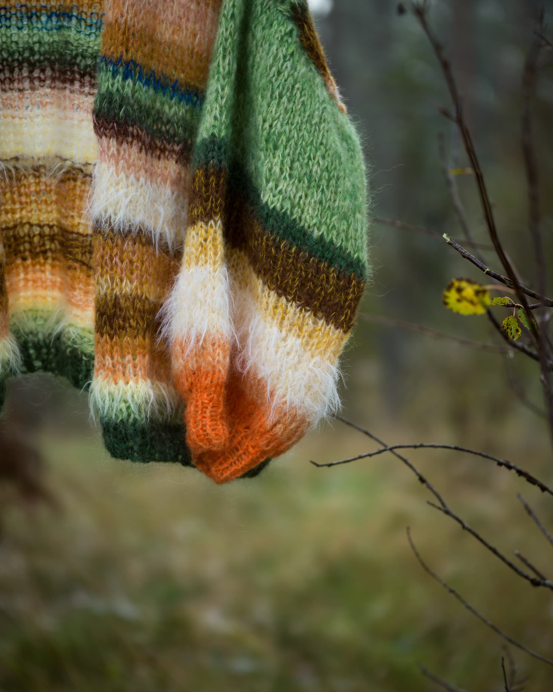 Stickad kofta i mohair, onesize nr3 - Bild 5