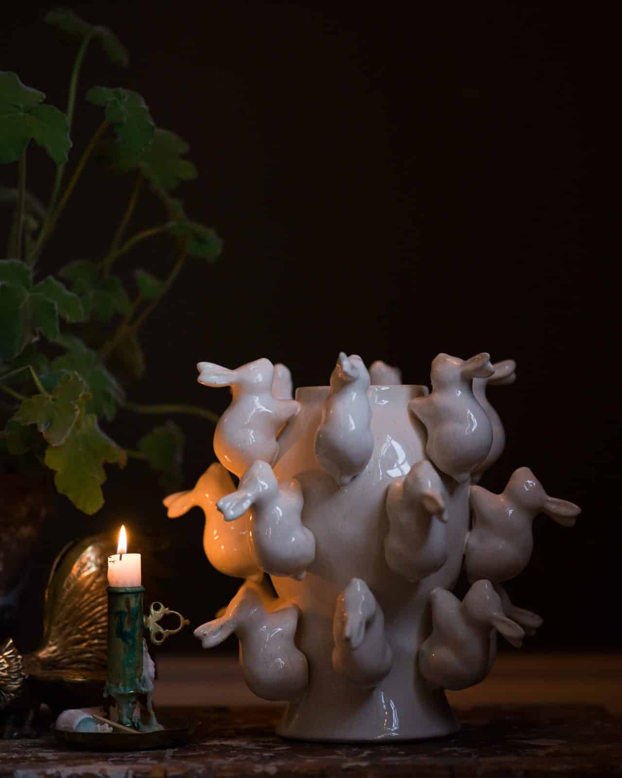 Vas i keramik, "Bunnies"