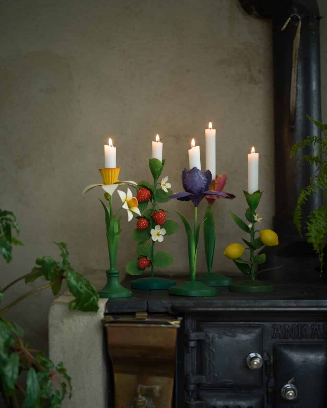 Ljusstake Jordgubbar