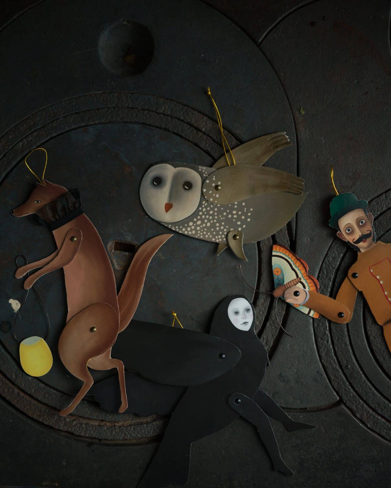 Paperdoll Articolata - Räv med lanterna