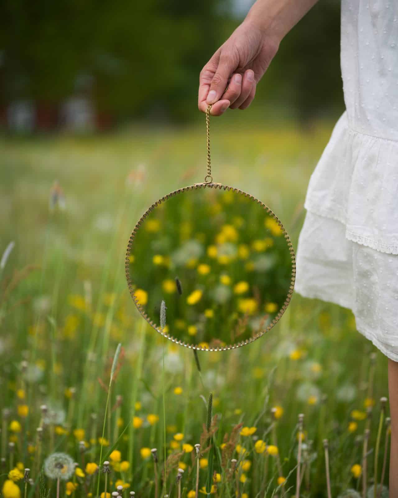Spegel rund